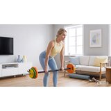 Rebel Active sklopiva šipka za vježbanje s utezima od lijevanog željeza, šipka 140 cm, set za trening 20 kg | shoptok.hr