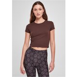 UC Curvy Ladies Stretch Jersey Cropped Tee brown Cijene