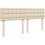 Otomanski posteljni okvir z vzmetnicami krem 200x200 cm blago, (21653311) | Shoptok.si