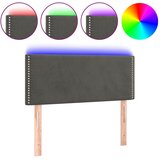 Maison Chic led posteljno vzglavje - vzglavna omarica - nočna omarica temno sivo 80x5x78/88 cm žamet, (21707705) Cene