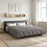  Ljetni pokrivač Svijetlo siva 200 x 220 cm Mikrovlakna | shoptok.hr