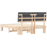  Krevetni okvir s tapiciranim uzglavljem Tamno siva 150 x 200 cm | shoptok.hr