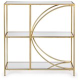 BIZZOTTO Jeklen regal v zlati barvi 81x87x31 cm Elenor – | Shoptok.si