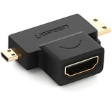 Ugreen adapter HDMI tip A (ženski) na mini HDMI (muški) / micro HDMI (muški) - Crna KP26494 Cijene