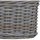  Saksija Košara s pohranom 2 pcs Siva Kubu Ratan - Siva | shoptok.hr