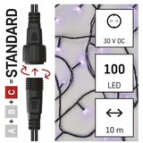 STANDARD LED povezovalna božična veriga, 10 m, zunanja in notranja, vijolična | Shoptok.si