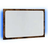  LED kupaonsko ogledalo boja dimljenog hrasta 60x8 5x38cm drveno | shoptok.hr