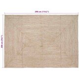  Tepisi za područja Prirodna i bijela 200 x 290 cm Juta | Eponuda.com