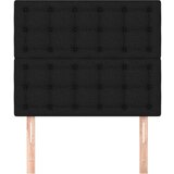  Posteljno vzglavje 2 kosa črno 90x5x78/88 cm blago, (20792791) | Shoptok.si