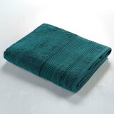 Douceur d intérieur Temno zelena bombažna brisača iz frotirja 90x150 cm Tendresse – Cene
