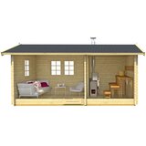 Male kuće Sauna kućica Pihasauna PIHA-TUURI 13 257 × 555 cm – bez završnog krovnog pokrova | shoptok.hr