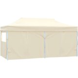 Šator za svadbe - šator za zabave Krema 291 x 580 x 315 cm Oxford tkanina - Krema s 4 bočna zida Da | shoptok.hr