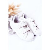 Boto Children's Sneakers With Velcro White-Silver Cute Girl | Shoptok.si