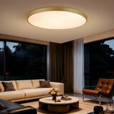  Immax NEO 07312L-LED prigušiva stropna svetiljka SEMPLICI 128W/230V prečnik 100 cm Wi-Fi Tuya zlatna + daljinski upravljač | Eponuda.com