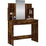  Toaletni stolić s ogledalom boja dimljenog hrasta 96x39x142 cm | shoptok.hr