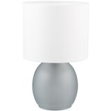 Tri O Bijela/u srebrnoj boji stolna lampa s tekstilnim sjenilom (visina 29 cm) Vela – Cijene