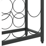 Stalak za vino za 27 boca crni 34 x 18 x 100 cm kovano željezo | Eponuda.ba