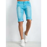Fashionhunters Men's Shorts with Austin Pockets - blue