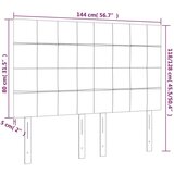  Uzglavlja 4 kom smeđesivi 72 x 5 x 78/88 cm od tkanine | shoptok.hr