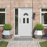 vidaXL Cvetlično korito 2 pcs srebrna 75 x 75 x 60 cm Cinkana jeklena Cene