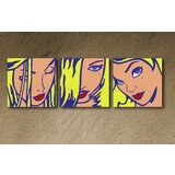  Ročno izdelana slika POP Art LICHTENSTEIN 3-delna (pop art) | Shoptok.si