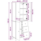  Set ormara 2 kom. Bijela visokog sjaja Konstruirano drvo | shoptok.hr