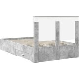  Konstrukcija postelje z vzglavjem Betonsko siva 120 x 200 cm, (5000103692) | Shoptok.si