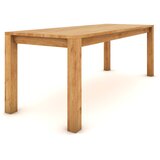  Hrastov stol 200 x 80 cm, prirodan, svilenkasto polumat | shoptok.hr