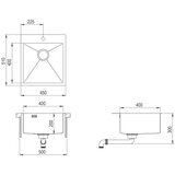  Sudoper Aquasanita AIRA 100 X-T Graphite | shoptok.hr