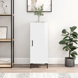 The Living Store Komoda visok sijaj bela 34,5x34x90 cm inženirski les - Komoda, (21662270) | Shoptok.si