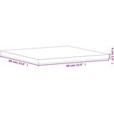 Stolna ploča 60 x 60 x 4 cm četvrtasta od masivne bukovine | Shoptok.si
