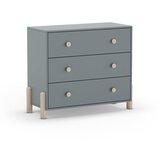 Marckeric Zelena nizka otroška komoda iz masivnega bora 90x80 cm Enola – | Shoptok.si