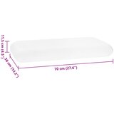  Jastuk za Spavanje Bijelo 70 x 36 x 11,5 cm Pjena za pamćenje | shoptok.hr