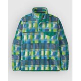 Patagonia LW Synch Snap-T Half-Zip Pulover iz flisa painted lines / shore blue | Shoptok.si
