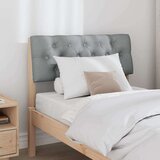 vidaXL Tapecirani uzglavlje Svijetlo siva 80 cm Čvrsto borovo drvo | shoptok.hr