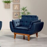 Atelier Del Sofa fiona berjer - dark blue dark blue wing chair