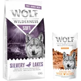 Wolf of Wilderness 12kg + 100g Snack "Explore the Wide Acres" piletina gratis! - Silvery Lakes - piletina iz slobodnog uzgoja i pačetina (poluvlažna)