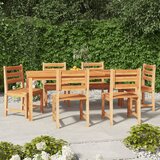 Jedilna garnitura 7-delna trdna tikovina | Shoptok.si