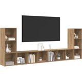 vidaXL TV ormar 4 pcs Umjetnička hrastovina 37 x 35 x 107.5 cm | shoptok.hr