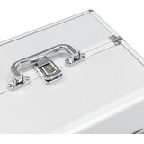  Kovčeg za šminku 22 x 30 x 21 cm srebrni aluminijski | shoptok.hr