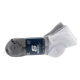 Skechers 3-pack muških qtr Colorbloc čarapa S118998-GRY Cijene