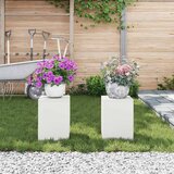  Stalak za biljke 2 pcs Bijelo 24 x 24 x 35 cm Čelik | shoptok.hr