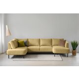Scandic Oker žuta kutna garnitura (s lijevim kutom/u obliku slova "U") Hero – | shoptok.hr
