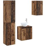  Set namještaja za kupaonicu 3 kom. Staro drvo Smeđa 33 x 34.5 x 160 cm | Shoptok.si