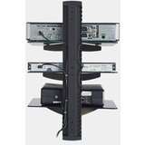 Vonhaus steklena plavajoča polica 3x - črna - 3005031 | Shoptok.si