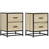 Maison Chic Dvo delni komplet Nočne omarice - Nočne mize sonoma hrast 40x31x50 cm inženirski les, (21687293) Cene