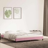  posteljni okvir brez vzmetnice roza 180x220 cm žamet, (21829317) | Shoptok.si