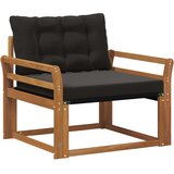  Set vanjskih sofa Čvrsto drvo akacije i Textilene Prirodna | shoptok.hr