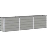  Cvetlično korito Svetlo siva 290 x 50 x 75 cm Cinkana jeklena, (5000207631) | Shoptok.si