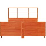 vidaXL Krevet s regalom za knjige bez madraca 140x200 cm masivno drvo | shoptok.hr